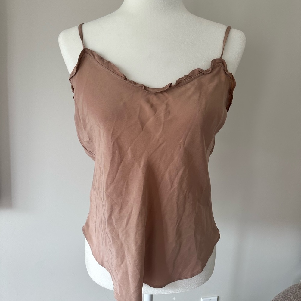 Reformation Pink Silk Camisole